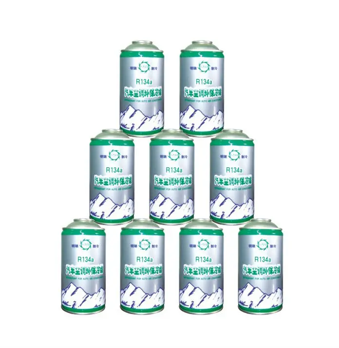 
200g 250g 285g 290g 300g 340g 500g 1000g can packing R134 gas plus AC leak sealer OEM packing high purity 99.9% crescent bottom 