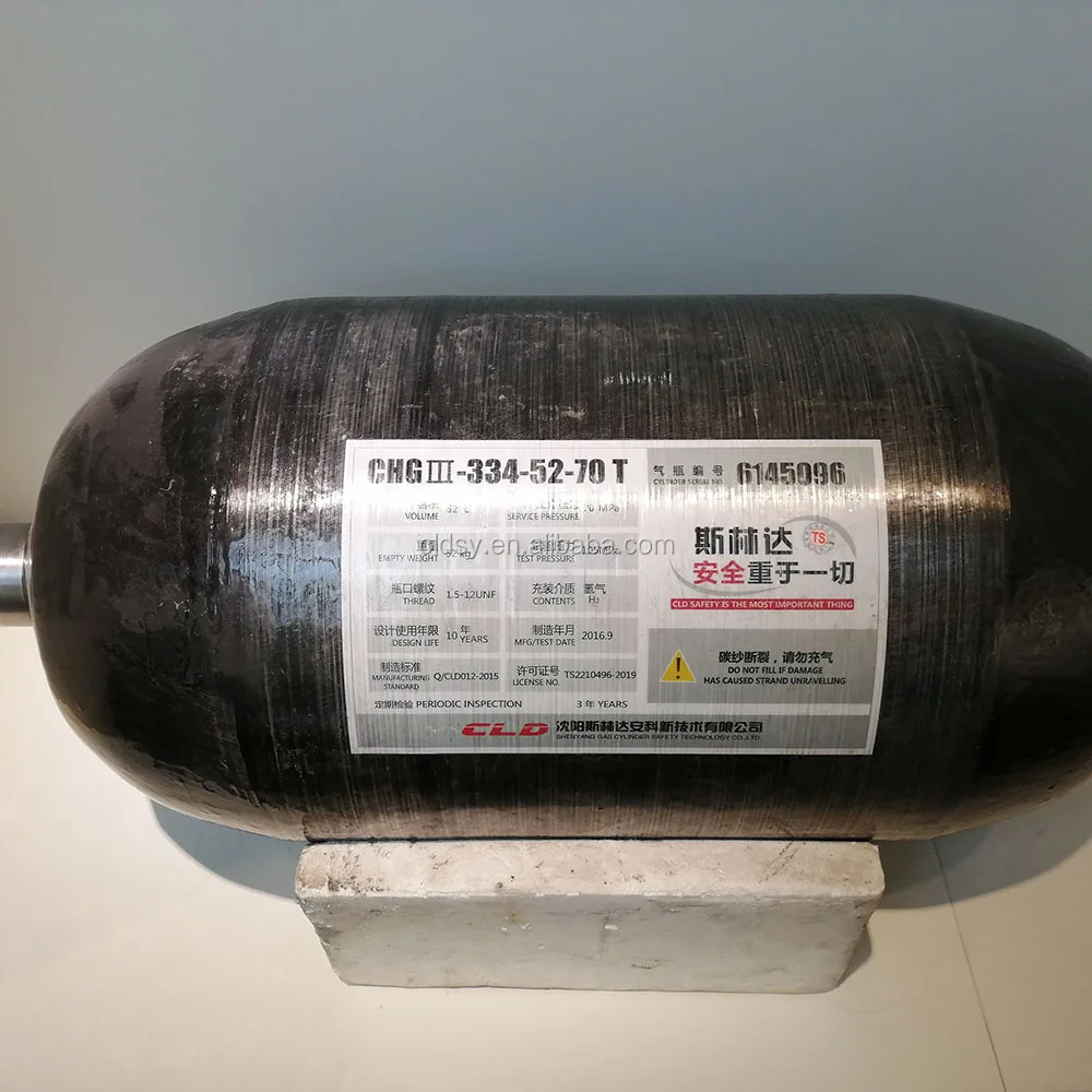 
52L 70MPa Vehicle Use Compressed Natrual Gas Fuel CHG III Type 3 Cylinder 