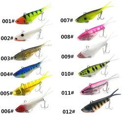 Crankbait Soft Vibe Fishing Lure with Strong 6/0 Hooks 95mm 20g