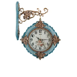 Двойной уход за кожей лица с украшением в виде розы; Садвые бесшумные кварцевые настенные часы вы легко сможете повесить в любом месте художественная Лепка современная бытовая B8219G-8