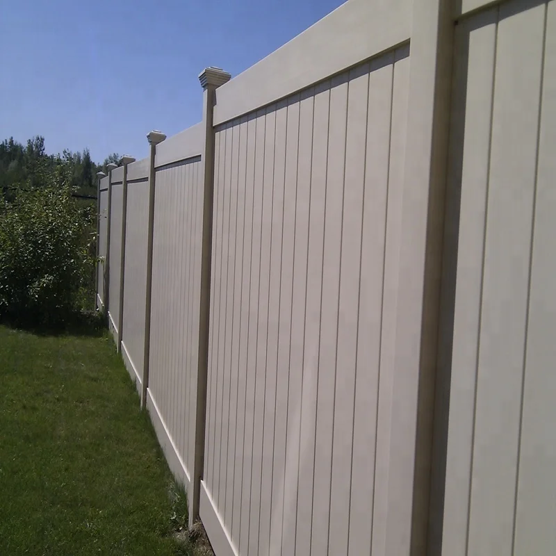 UV protection white cheap pvc vinyl fence privacy garden fence/ fence panels
