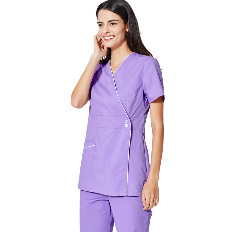 High Quality CVC fabric medical scrub suit for hospital spa salon