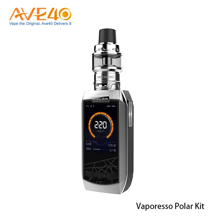 2018 new electric cigarette Vaporesso 220W Polar vape Kit with Baby SE Sub-ohm Tank GT Mesh coil from AVE40