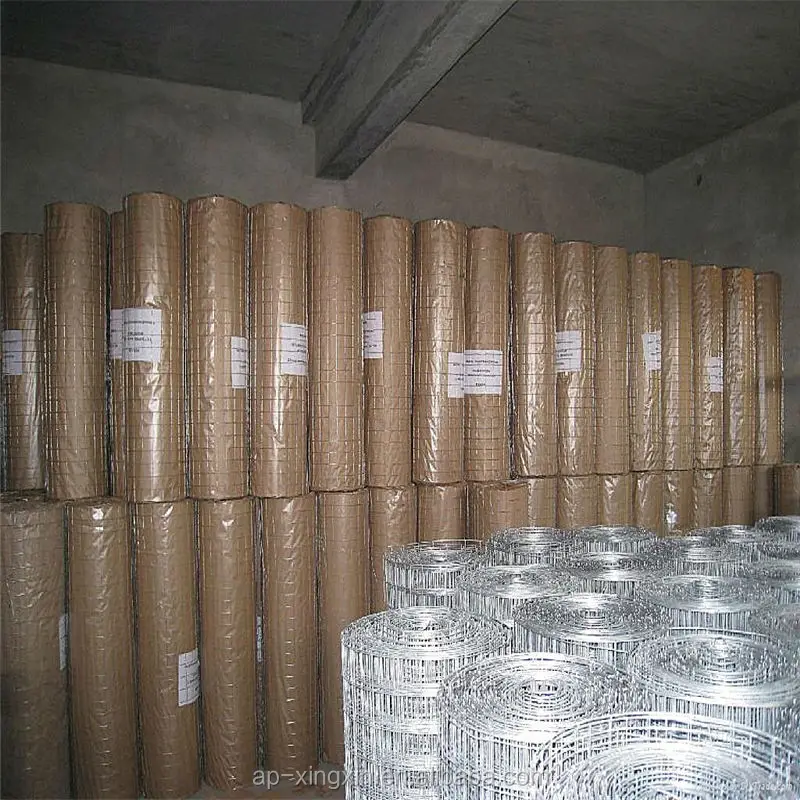 Galvanized weldled wire netting, square hole opening wire mesh, iron wire welded nets (I - 039)