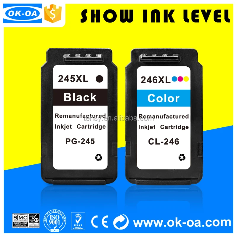 Многоразового картридж для Canon pg 245 cl 246 для pixma mg 2420/mg2520/ip2820 объединенных офис