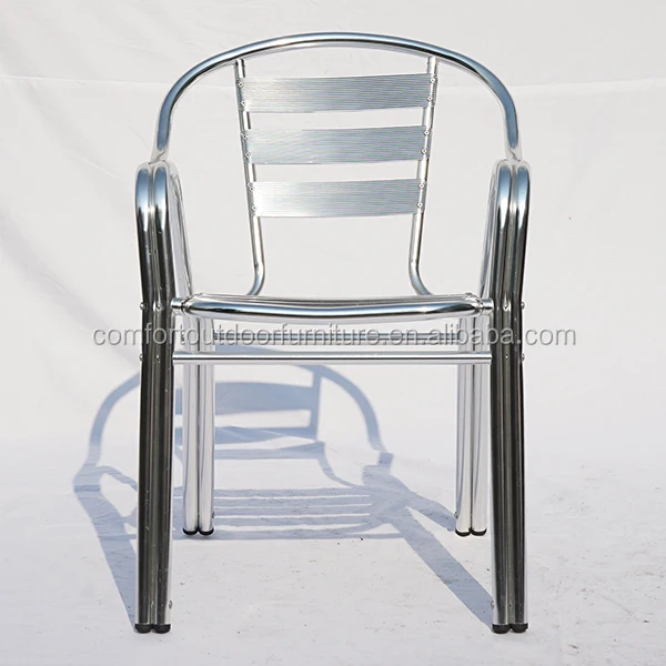 Stackable Aluminum Chair with double tubes