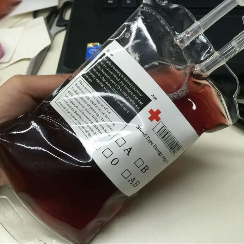 Vampire blood bags beverage bag fruit juice drink packaging bag
