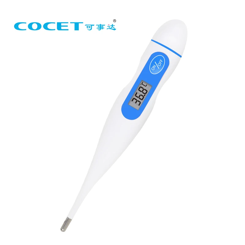 Kangfu Medical Flexible Tip Pen Waterproof Household Thermometer Lcd Medical Child Digital Thermometer