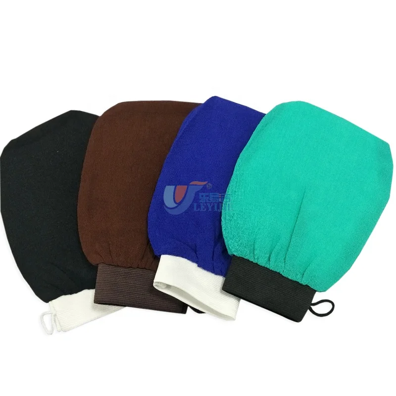 New Hammer Viscose Morocco Bath Glove Body Bath Brushes, Sponges & Scrubbers Exfoliating Bath Mitt in Hammam Custom Logo 15*22CM