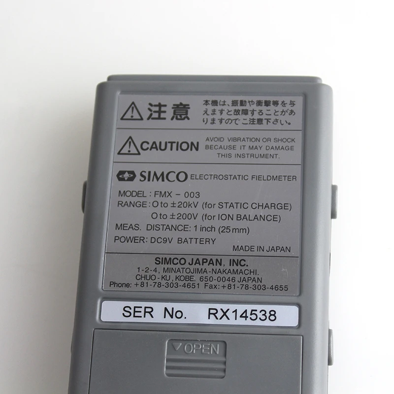 Electro static field tester  FMX-003   electrostatic tester portable electrostatic discharge tester Ion electrometer