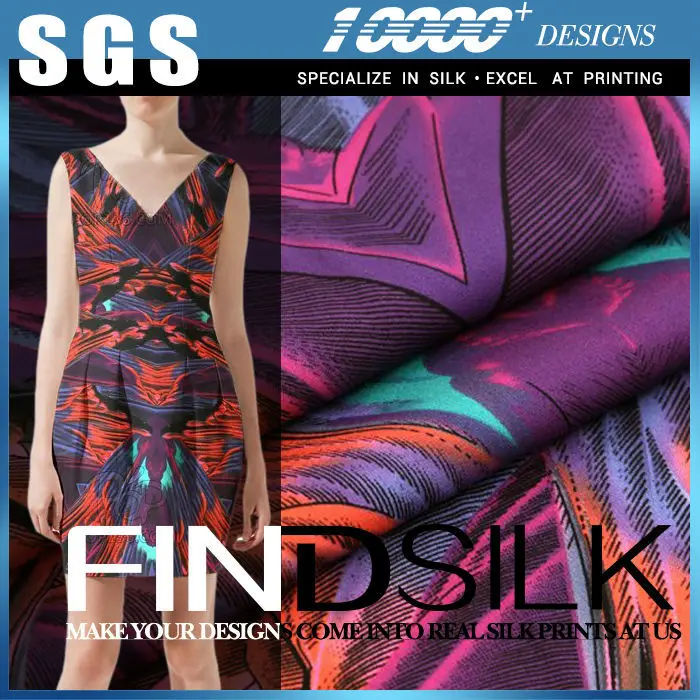 Hellosilk factory promotion silk mikado supplier