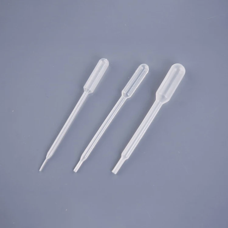 Пластиковая одноразовая переносная пипетка лабораторная