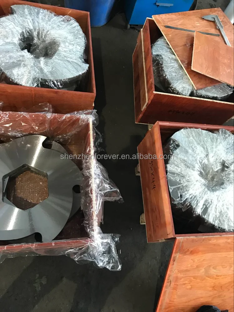 Forever 1500 model double shaft scrap shredder machine chamber box knife blade for sale