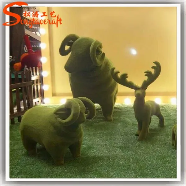 Animal sculptures artificial grass animal artificial topiary animal green wire topiary frames