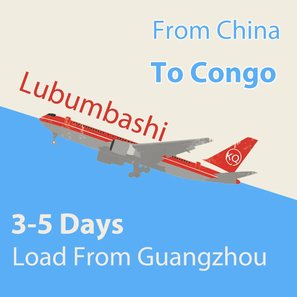 Cheap Air Freight Shipping Rates China to Lubumbashi Congo / Logistics Forwarder From Guangzhou KQ Air Cargo Services to FBM