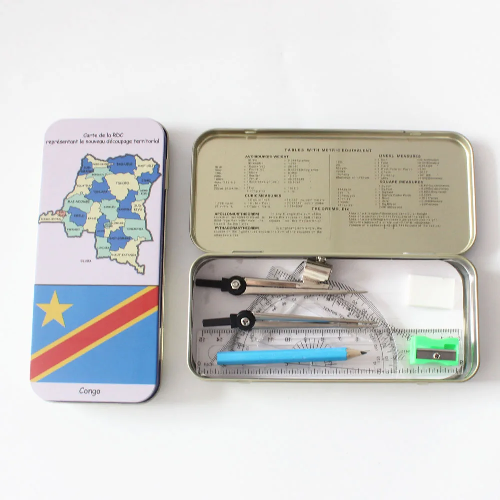 wholesales 9 pcs school mathematial set, china school stationery