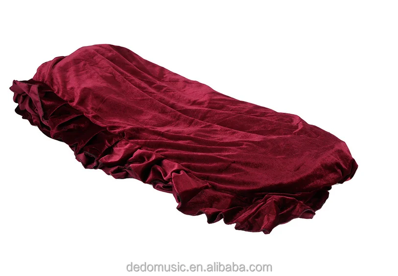 Factory Make Upright Grand Piano Cover with Tassel or Lace and Bowknot