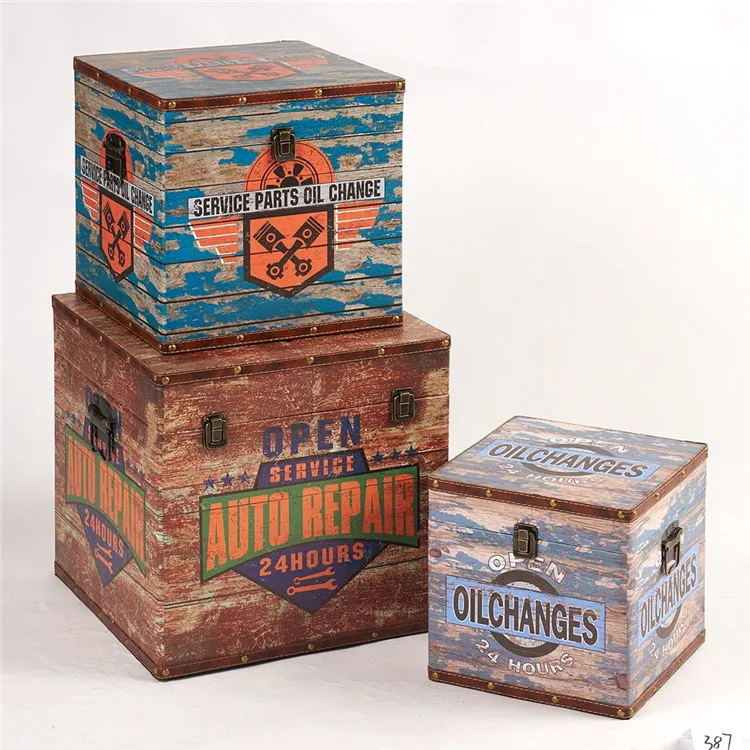 Небольшое минимальное количество для заказа в винтажном французском стиле, домашний декор, багажник для хранения в стиле ретро