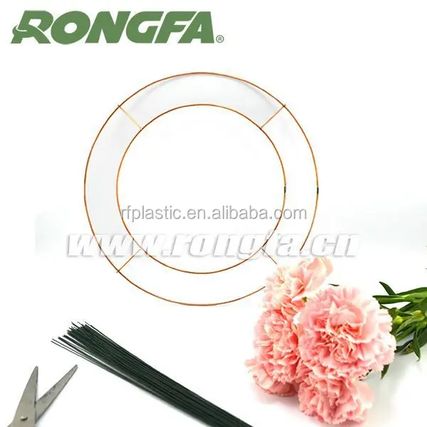 25 cm diameter Wholesale Flower Wreaths Metal Wire Frame  for door wreath frames christmas wreath decorative