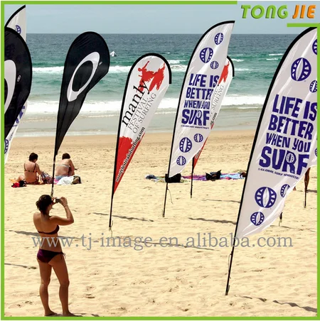 Advertising display flying bunting beach flag wind banner