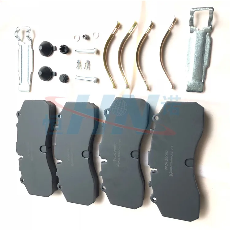 China supplier durable long life truck brake pad for yutong bus spare parts for european trucks  29087