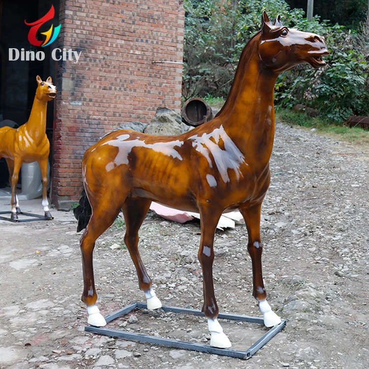 Life size Resin Horse Statue for Garden Decoration