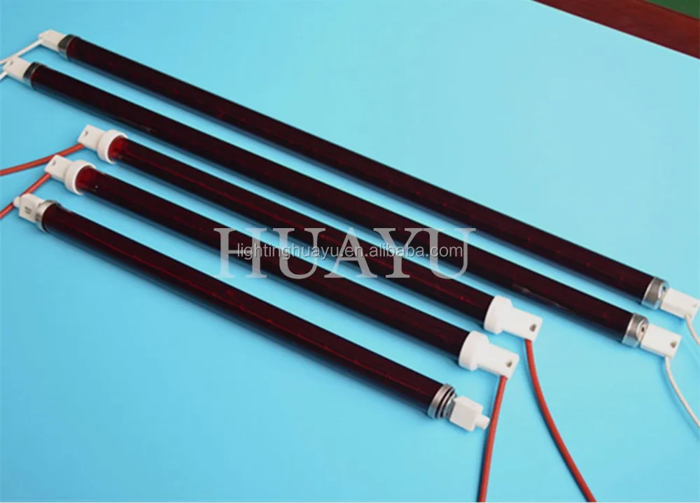 IR Heating lamp ruby coating infrared halogen lamp