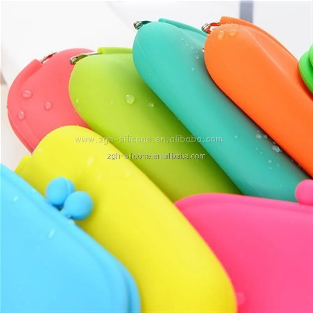 Coin Purse Colorful Lovely Silicone Minbi Coin Pouch Makeup Portable Cosmetic Bag