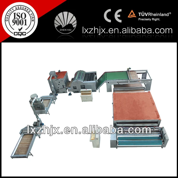 hot sale non-woven hot melt wadding production line for blankets wjm-3