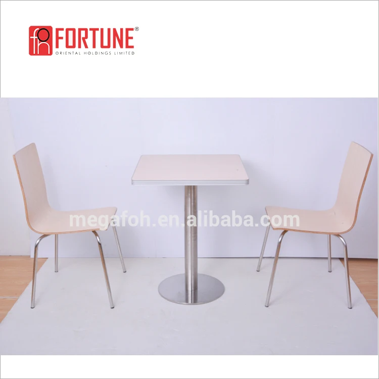 Алюминиевый уплотнительный стол со стульями для ресторана KFC из франшизы