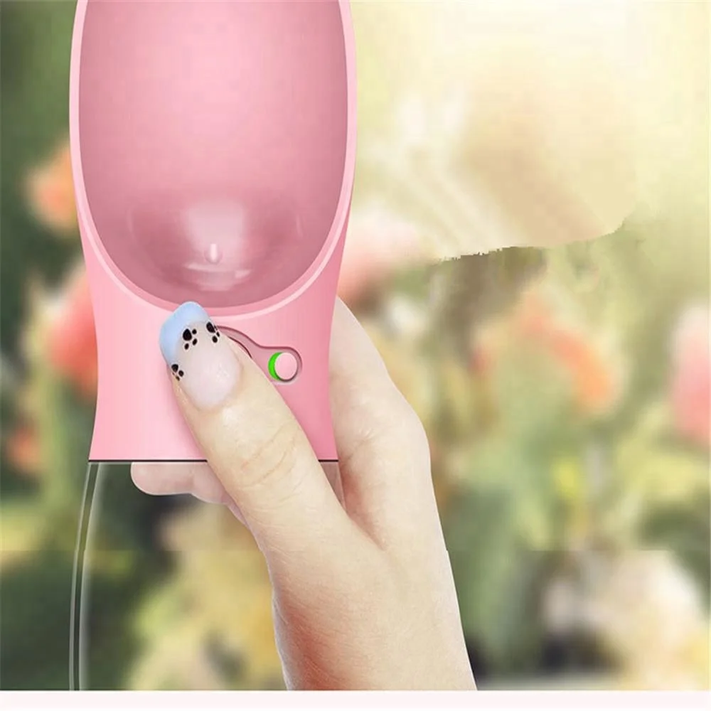 
Premium quality fashion pets portable drinking water cup with big trough 12OZ 