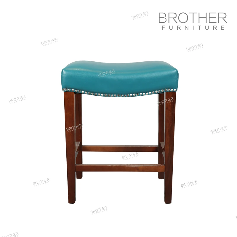 New Design Blue Fabric 2022 Caffe bar Chair Cheap Kitchen aviator bar Stool