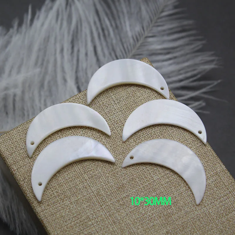 Half drilled flower shaped carved shell beads loose custom beads engraved star moon shape