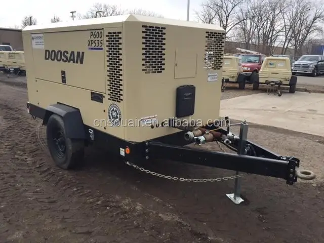 425cfm 100psi Ingersoll-rand Doosan портативный дизельный винтовой воздушный компрессор модель P425/HP375WCU HP450/VHP400WCU P600/XP535WCU