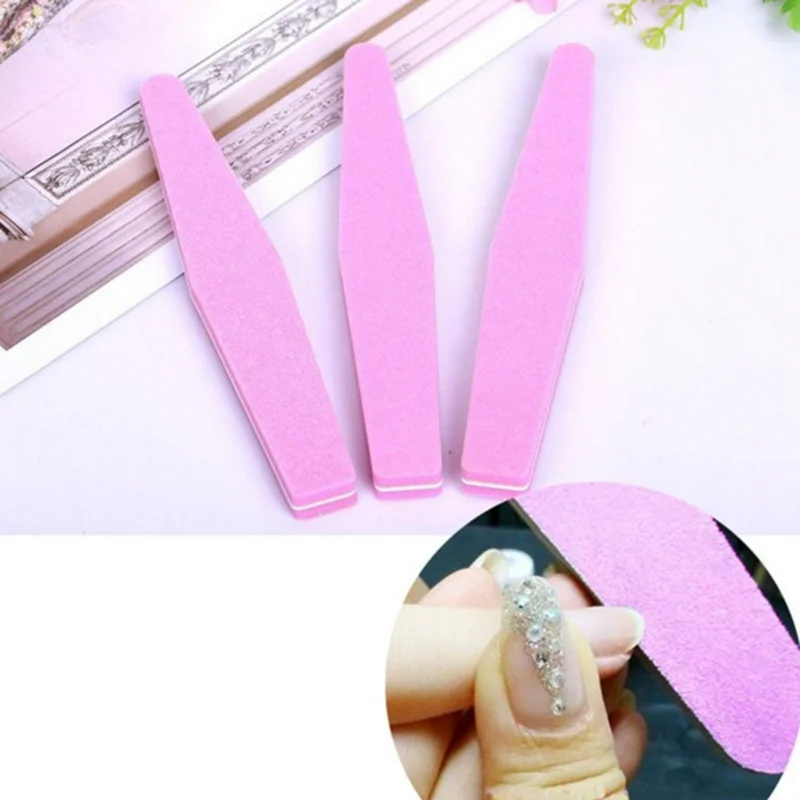 100/180 Grit Professional Manicure Buffing Polisher Tool 6 Colors Diamond Sponge Nail File Buffer