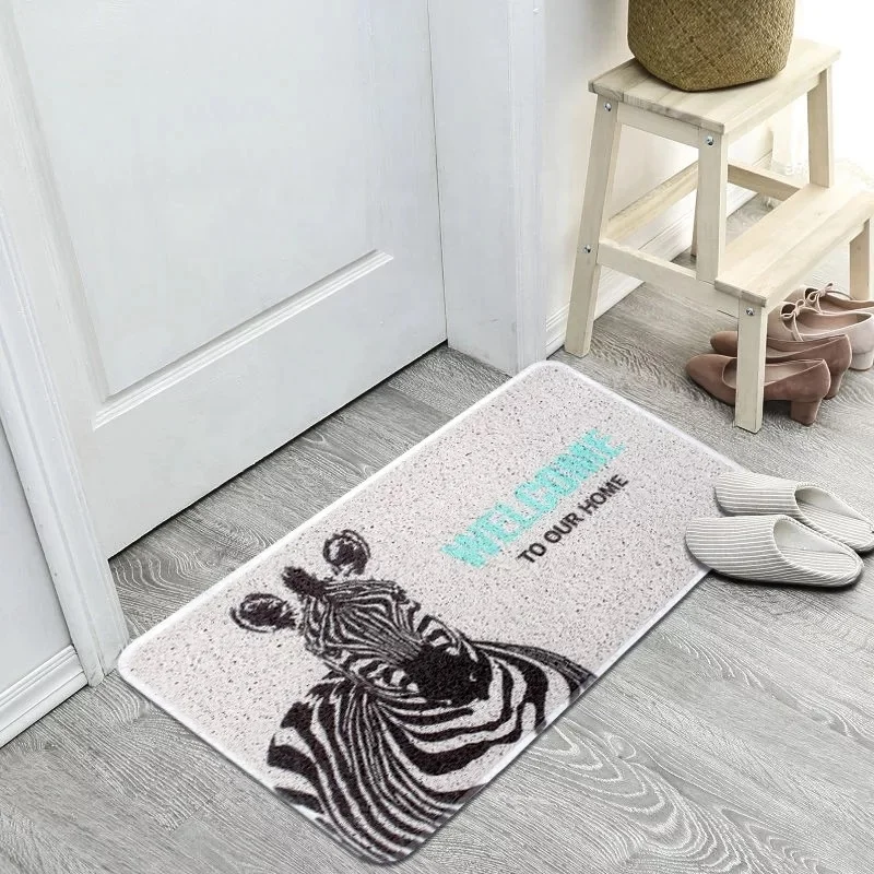 Fashionable Custom Print Logo Doormat For Entrance Doormat Printed Shoes Off Doormat