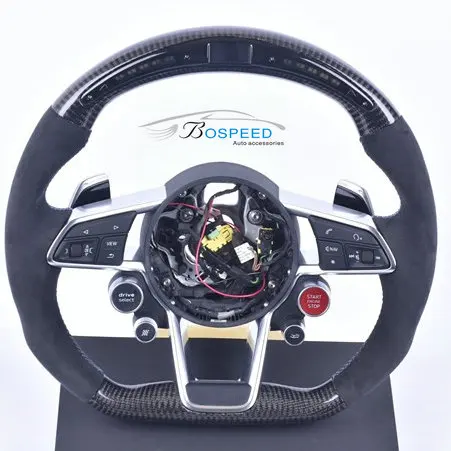 
2019 most popular LED Carbon Fiber racing car steering wheel for R8 