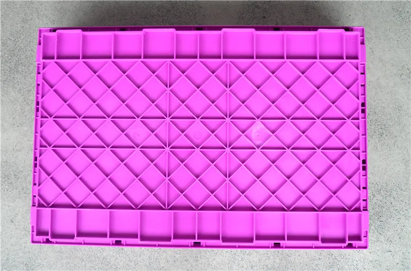 70 litre plastic crate solid box plastic material moving crate foldable container storage tool storage plastic crates orange