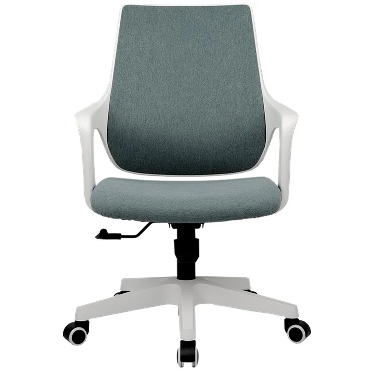 Hot selling black swivel reception seat big size height adjust armrest Executive Modern Mid Back Swivel office staff mesh chair