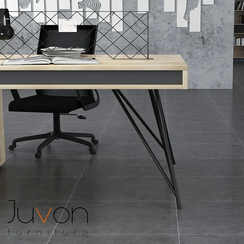 
4 people office desk with cabinet employee desk 