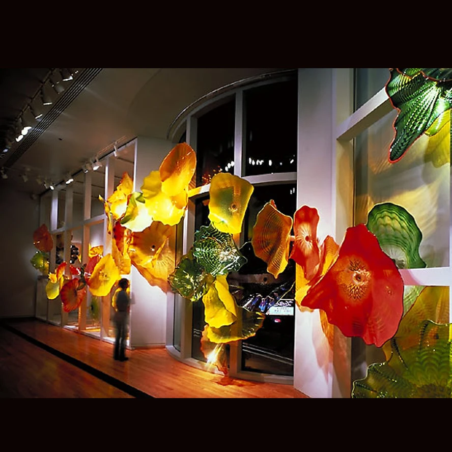 Hotel murano glass wall decoration art