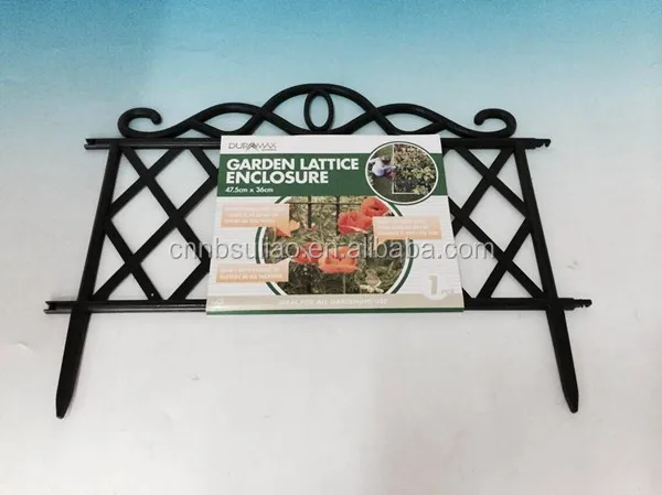 decorative garden fence,small garden fence,black garden fence