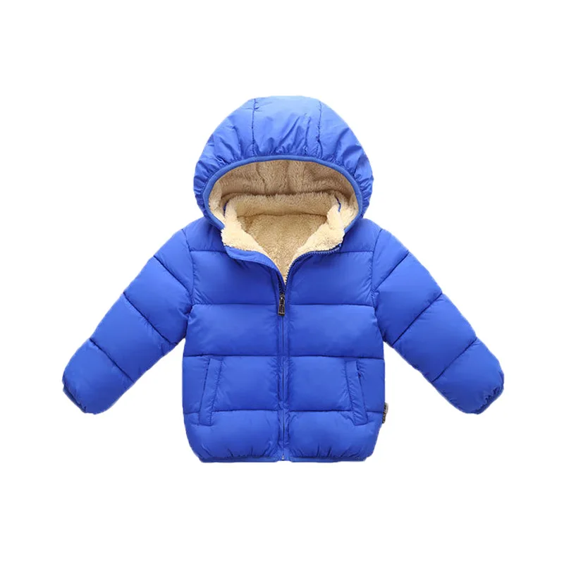 
casual infant winter thick jacket fashion baby warm hoodie jacket winter warm 