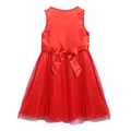 Hot Sale Cute Kids Girls Fashion O Neck Sleeveless Net Yarn Patchwork Sequins Decoration Dress