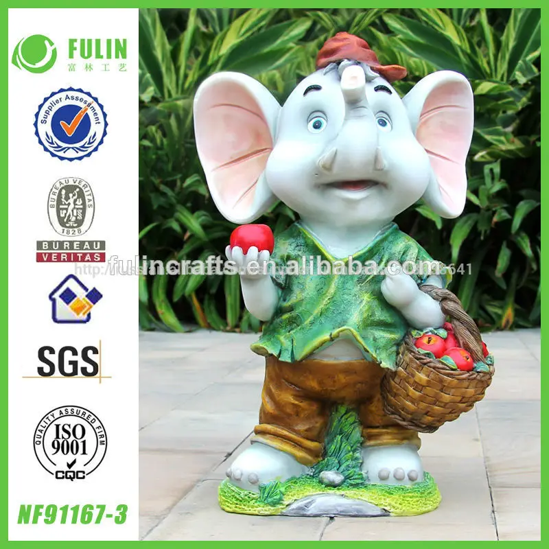 слон уборки яблоко настольных статуя