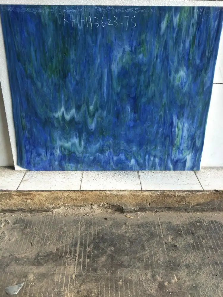 Высокое качество оптовой цветного стекла листы художественная текстура