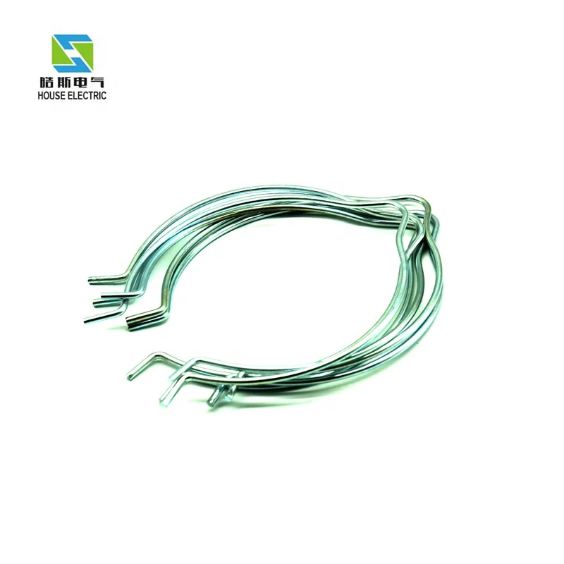 Agriculture sprinkler center pivot irrigation system Cables tied to pipes U clamp