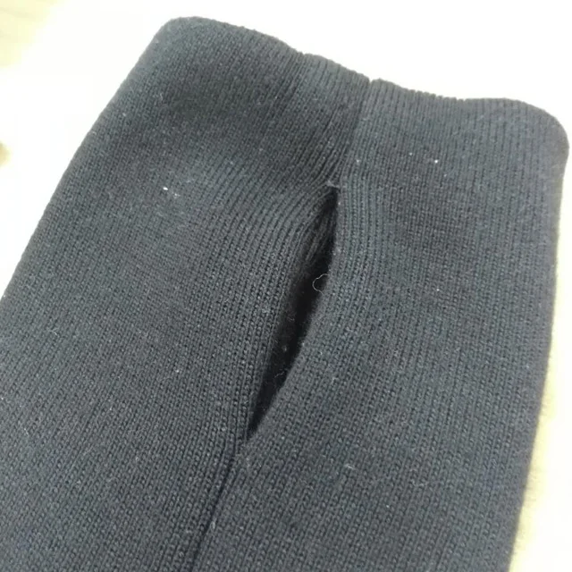 Wholesale in stock warm and comfortable full polyester fabric knitted ribbed cuffs collars for winter clothes