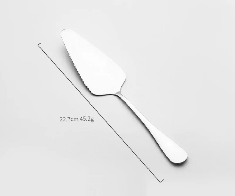 Cake Server Shovel Serrated Edge Blade Pie Cutter Kitchen Stainless Steel Pizza Server