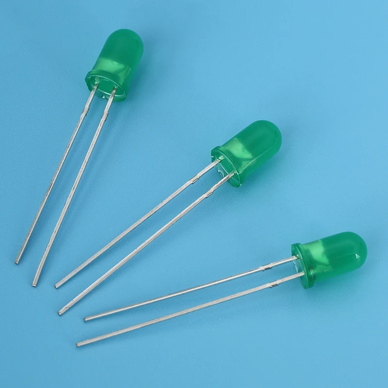 2 пинов 5 мм красный круглый светодиодный светоизлучающий диод для световой индикатор